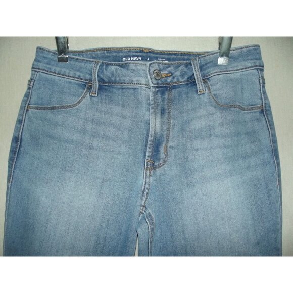 Old Navy Jeans Womens Size 4 x 32" Mid Rise Boot Cut blue light medium wash - Picture 2 of 8